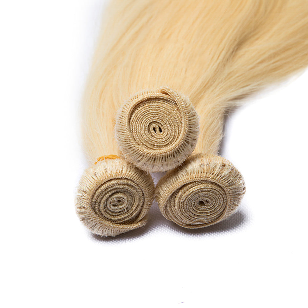 613 Blonde Brazilian 4A hair Luxury Human Hair Bundles