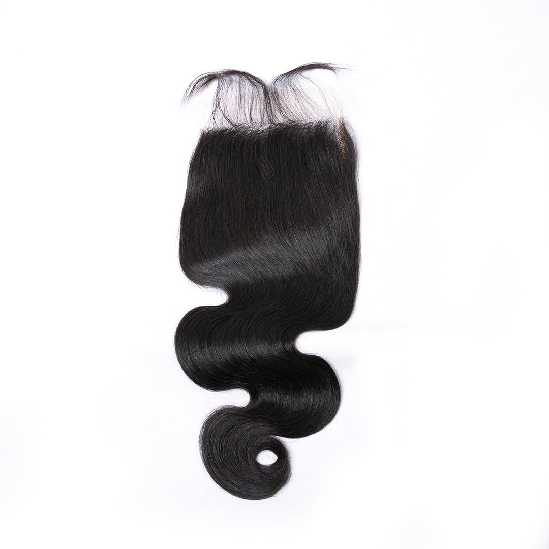 100% Human Brazilian Body Wave Remy Hair 5*5 HD Closure