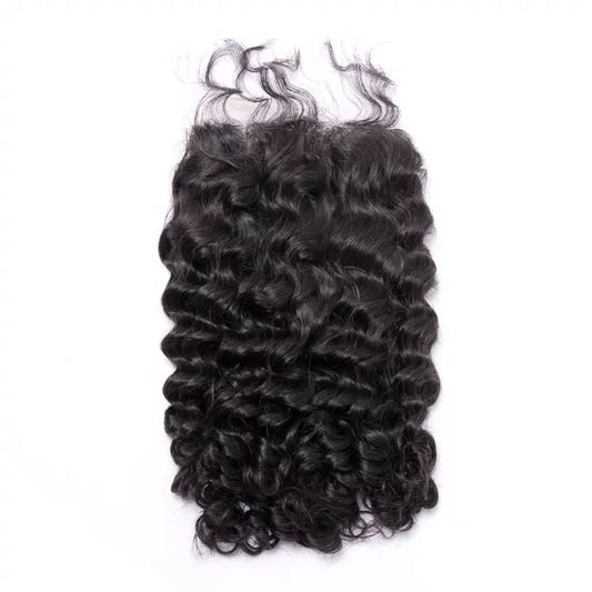100% Human Brazilian Deep Wave Remy Hair 5*5 HD Closure