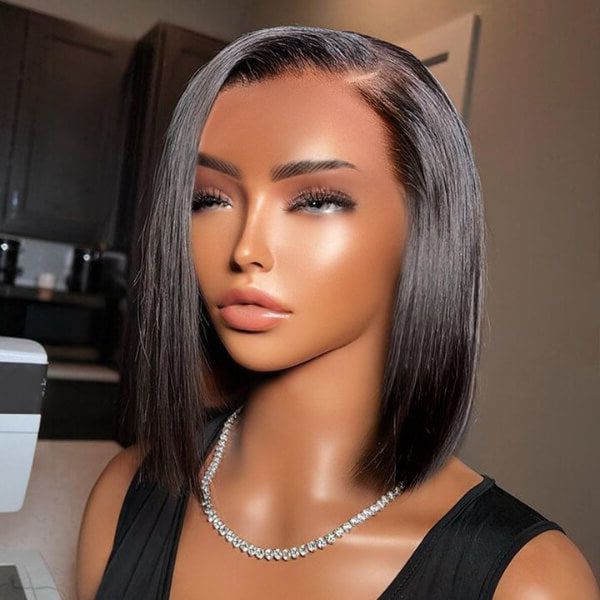 HD  Lace Frontal C Side Part Bob Wigs Remy Hair