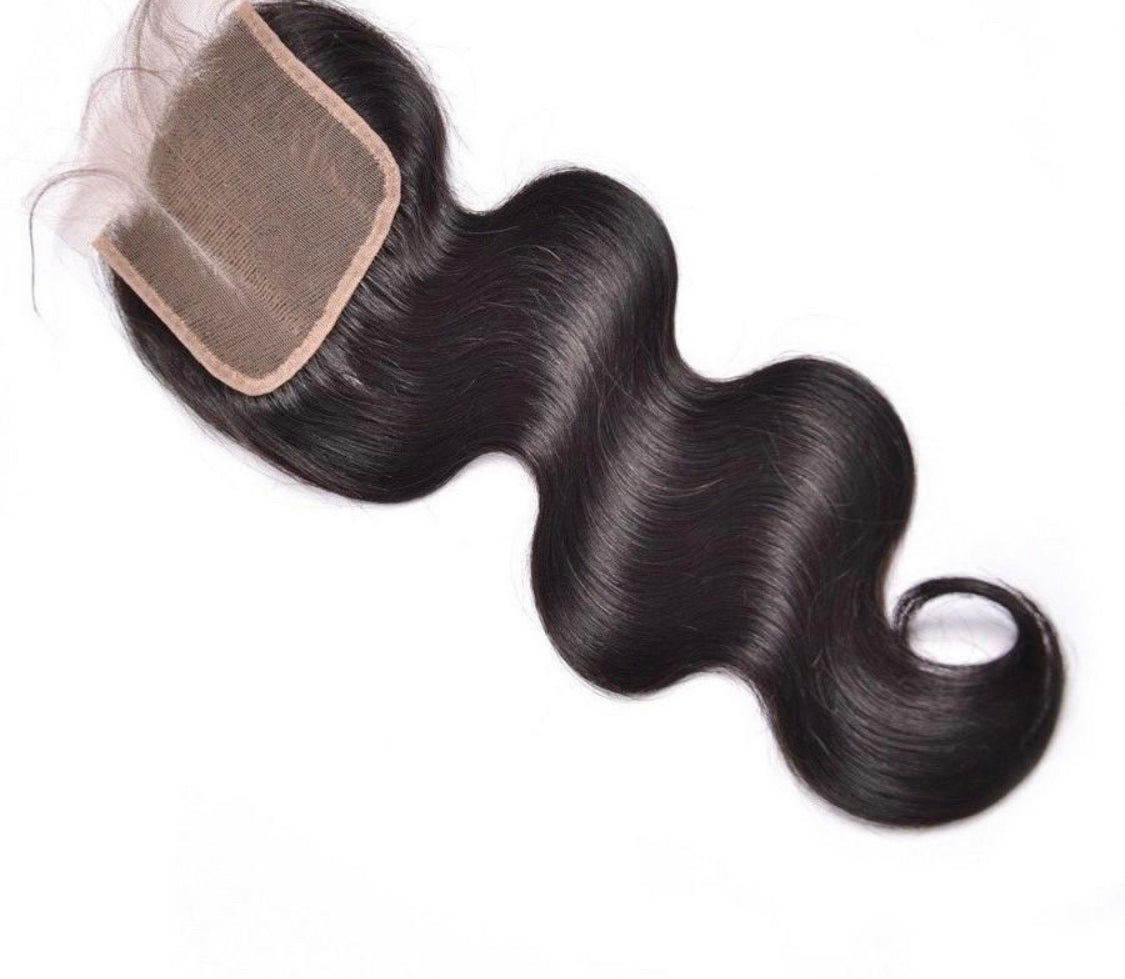 Platinum 5A Virgin Brazilian 4x4 Brown Lace Closures