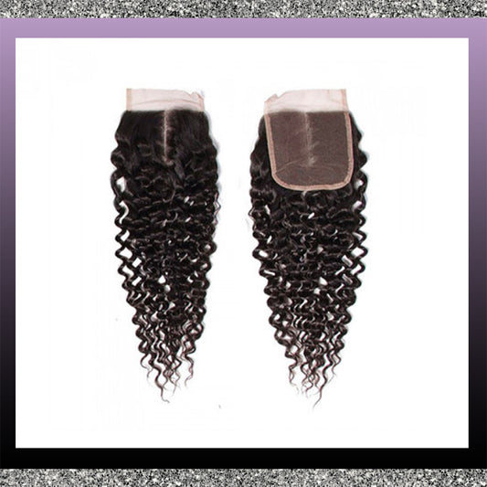 Platinum 5A Virgin Brazilian 4x4 Brown Lace Closures