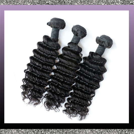 Platinum virgin brazilian hair Deep Wave  Bundles