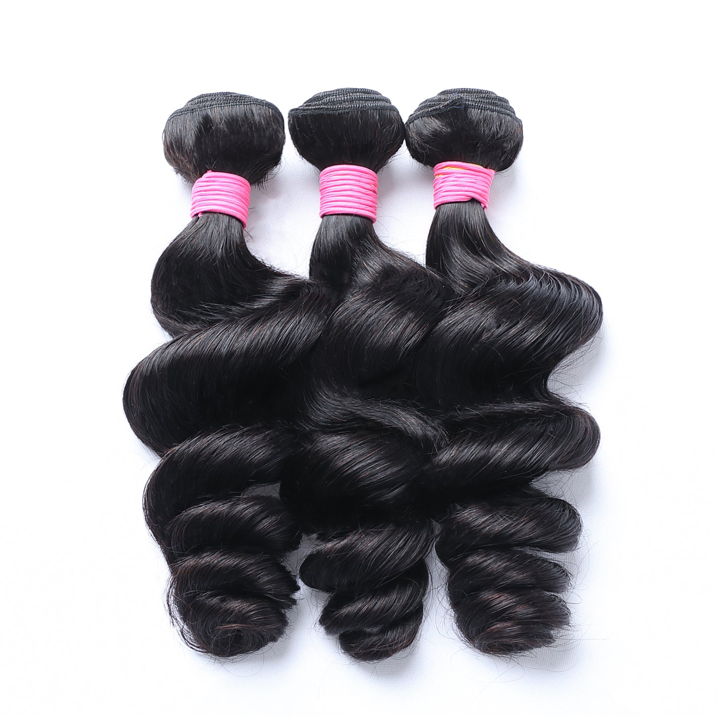 100% Human Brazilian Loose Wave Remy Hair bundles