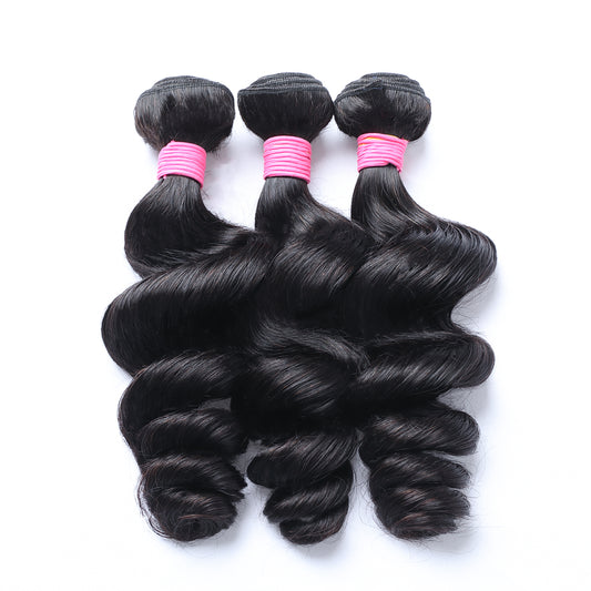Silver Collection Brazilian Pink Band Hair Loose Wave Bundle Deals