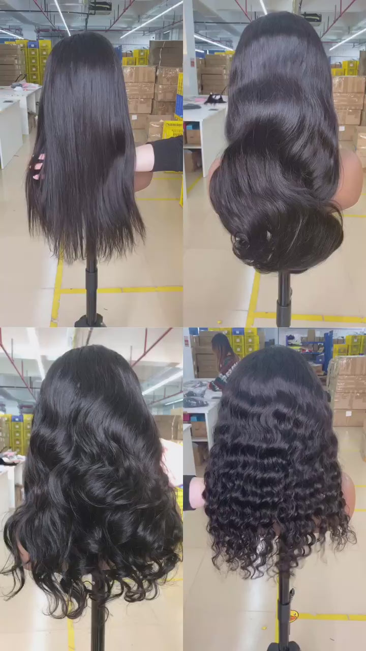 Remy 5*5 HD Lace Closure Deep Wave Wig 100% Human Hair 250% – Passion 4 ...